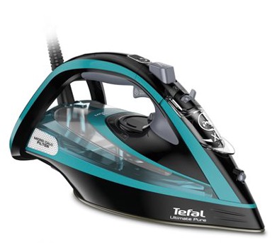TEFAL Glačalo FV9844E0 Ultimate Pure, 3200 W, crno-zeleno