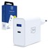 3MK Zidni punjač FlowPower, 45 W, USB-A i USB-C, bijeli