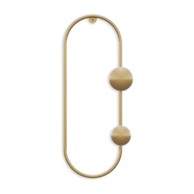  KALUNE DESIGN Metalna zidna vješalica u zlatnoj boji Dama