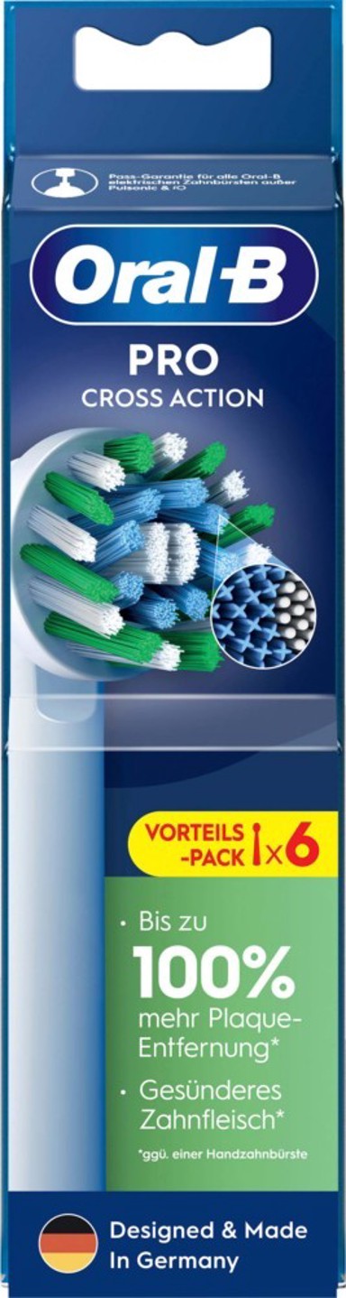 ORAL-B CrossAction nastavci 6 kom, bijeli