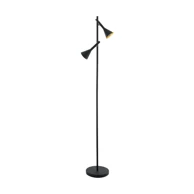 EGLO Stajaća lampa 2xled gu10, 2x5w, crno/zlatna cortaderas 97806