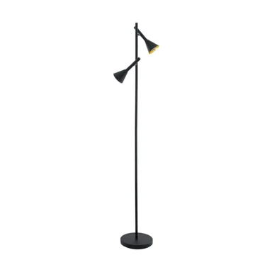 EGLO Stajaća lampa 2xled gu10, 2x5w, crno/zlatna cortaderas 97806