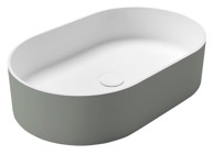 SAPHO Umivaonik Rockstone, 55 x 35 cm, mat zeleni i bijeli
