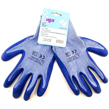 Vrtne rukavice s premazom gumenim vel 9. plava