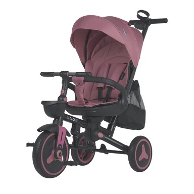 COCCOLLE Tricikl URBIO PLUS, sklopivi, smoked pink