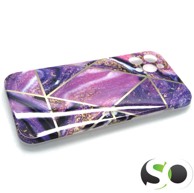 Silikonska maskica za iPhone 12 Pro Marble Ljubičasta