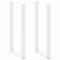 Noge stolića za kavu U-oblika 2 kom bijele 60x(110-111)cm čelik
