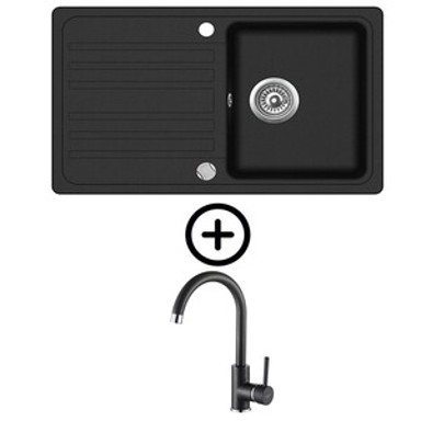 HELIKA Set Notus SQ101-W + slavina SHR J, metallic crna