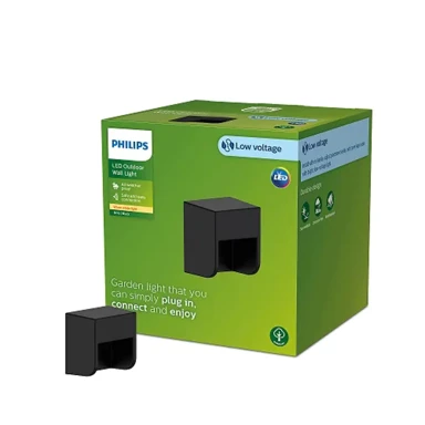 PHILIPS Zidna svjetiljka Grits GardenLink, 24 V, crna