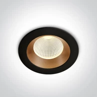 ONE LIGHT Crna/staro zlatna ugradbena svjetiljka led 3w ww 350ma dark light dm10103e/b/bs/w