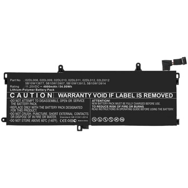 COREPARTS Baterija za Lenovo laptop 50,00Wh Li-Pol 11,55V 4350mAh crna