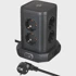 BRENNENSTUHL Produžni toranj 8-utičnica 2×USB-A 1×USB-C crni 2 m