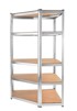 Kutni metalni regal Aga, 180 x 90 x 40 cm, 5 polica