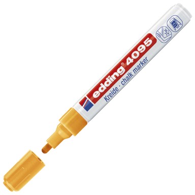 EDDING Marker-kreda za staklo 4095, 2-3 mm, neon narančasti