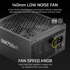 CORSAIR Napajanje RM750x SHIFT CP-9020298-EU, 750 W, ATX 3.1, modularno, crno