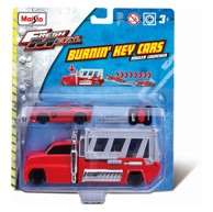 MAISTO Set, automobil + kamion, s ključem, 1:64, višebojni