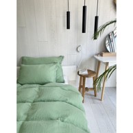 BUTTER KINGS Posteljina Plain Muslin 135x200 cm za krevet za jednu osobu od muslina Zelena