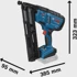 BOSCH Aku čavlerica GNH 18V-64 MD Professional, plavo-crna