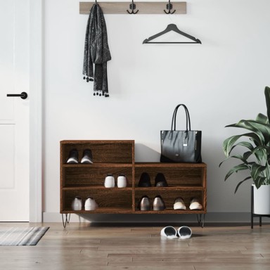 Ormarić za cipele boja hrasta 102x36x60 cm konstruirano drvo