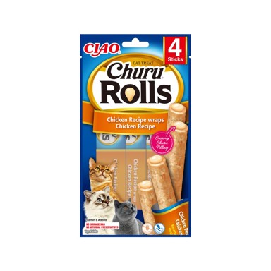 CIAO Poslastica za mačke Churu Rolls, piletina, 4x10 g