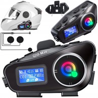 VERKGROUP Baterijski LED RGB Q58max bluetooth motociklistički radio interfon, LCD