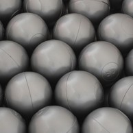 PLUSH NEST Loptice za bazen 6 cm 200 kom, srebrne