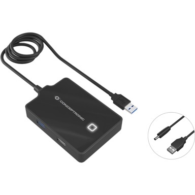 CONCEPTRONIC Hub USB-A 3.0, 4 porta