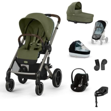 CYBEX Dječja kolica Balios S Lux set XL – mahovina zelena
