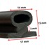 Gumena brtva za vrata hladnjače tip O omega, EPDM 15 x 17 mm