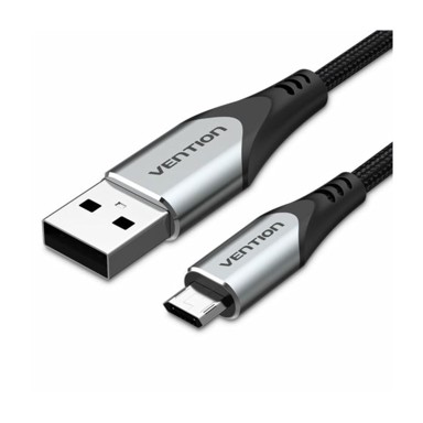 VENTION Kabel USB 2.0, sivi, 2m, USB-A muški na Micro-B muški