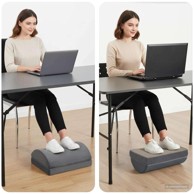 Jastuk za podupiranje nogu jednobojni, sivi