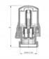 DIAMOND Termostatska glava M30 x 1,5 Mini, bijela