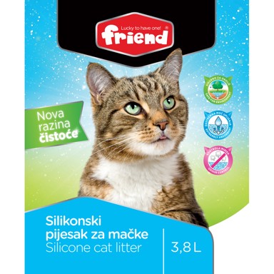 FRIEND Silikonski pijesak za mačke 3,8 L