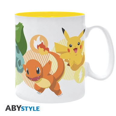 ABYSTYLE Šalica Pokemon Kanto Region, 460ml