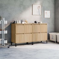 Komoda 2 kom 60 x 35 x 70 cm, konstruirano drvo, sonoma hrast