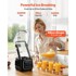 VEVOR Stolni blender sa zaštitnim poklopcem, 2 L, crni