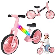 TRIKE FIX Balans bicikl LED, rozi