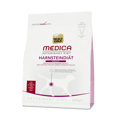 SELECT GOLD Hrana za životinje Medica Struvit, govedina, 2.5 kg