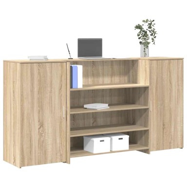 Radni stol 200x50x103,5 cm od konstruiranog drva, sonoma hrast 