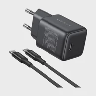 UGREEN Punjač 65013, GaN II, 30W, USB-C, set s USB-C kabelom 1m, crni
