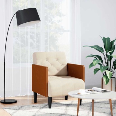 Sofa s naslonima za ruke, 55 cm, lanena