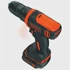 BLACK+DECKER Akumulatorska bušilica/odvijač BDCDD12BAFC, 10,8V, 2×1,5 Ah, set pribora