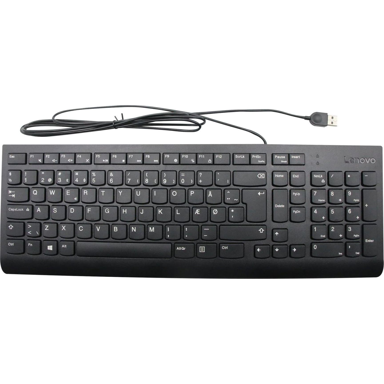 LENOVO Tipkovnica USB Calliope, univerzalna, danska, crna