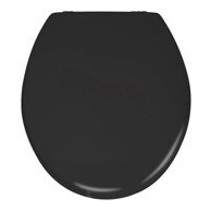 WENKO Mat crno WC sjedalo o Prima, 41 x 38 cm