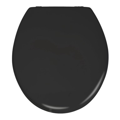WENKO Mat crno WC sjedalo o Prima, 41 x 38 cm