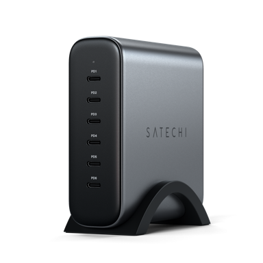 SATECHI Punjač USB-C 6 port 200W, sivi