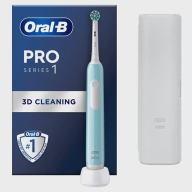 ORAL-B Električna četkica za zube Pro 1 Caribbean Blue + putna torbica