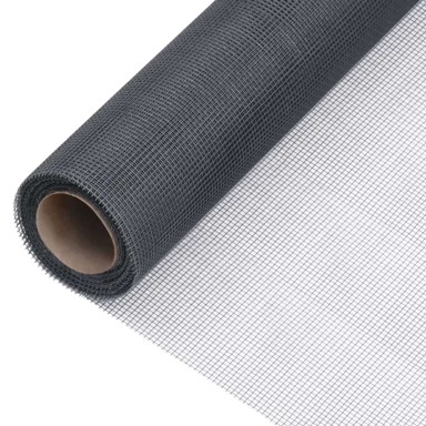 Mrežasti zaslon od stakloplastike, 80×1000 cm, 1 kom, sivi