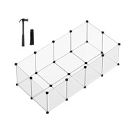 SONGMICS Igraonica za male životinje, 143x73x46 cm, prozirna