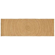 Tepih, dimenzije 80 × 200 cm, juta, smeđa